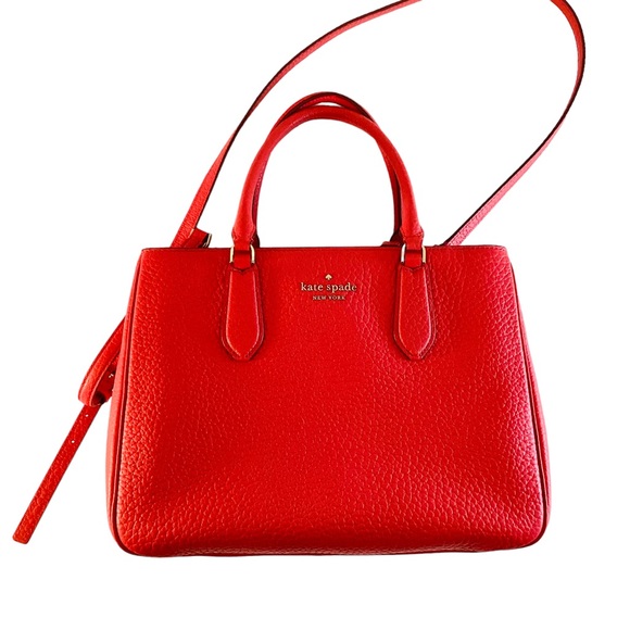 Kate Spade New York Leather Satchel "Stoplight" Large w/Shoulder Strap - Picture 4 of 12